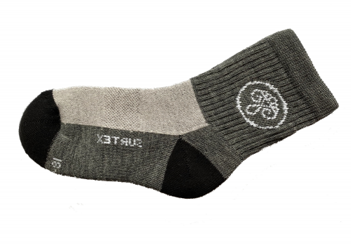 Surtex froté ponožky 70% merino, volný lem - šedé