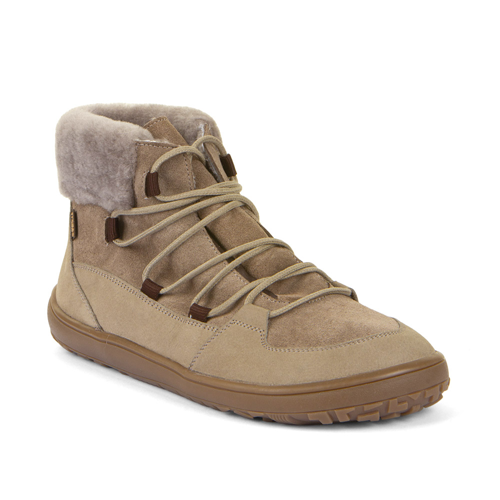 Froddo Barefoot zimní kotníkové UP FURRY Taupe_1
