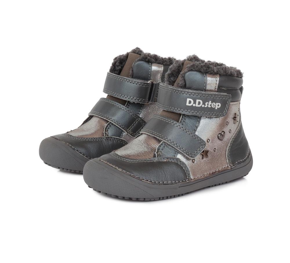 D.D.step zimní Dark Grey stříbrné s hvězdičkami A063-798_4