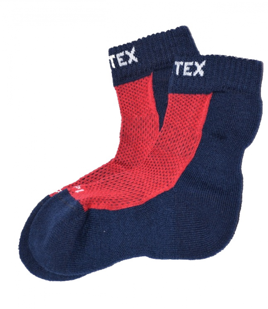 Surtex froté ponožky 80% merino - červené_2