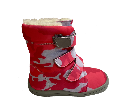 Beda barefoot sněhule Pink Military
