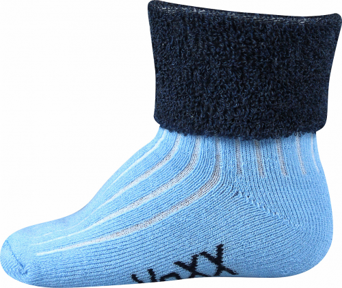 Voxx Lunik kojenecké froté ponožky světle modré