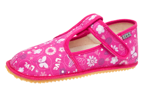 Beda barefoot papučky Love - užší typ