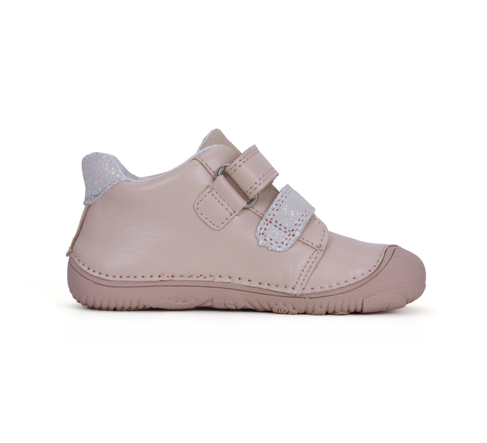 D.D.step kožené tenisky S073-41984 Baby Pink motýl_2