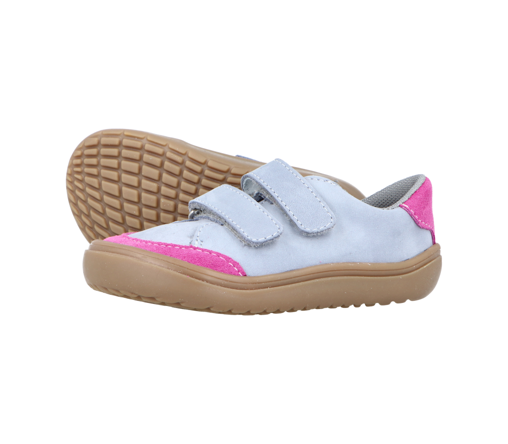 Jonap kožené tenisky Joy Kids šedo-růžová_2