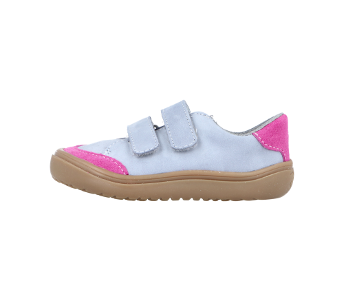 Jonap kožené tenisky Joy Kids šedo-růžová