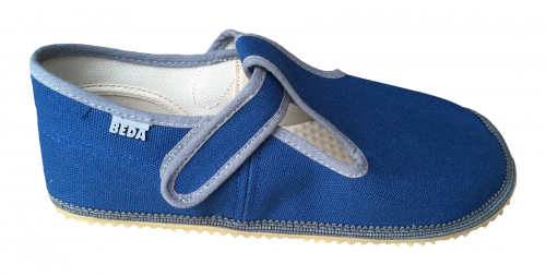 Beda barefoot papučky Modrá - širší
