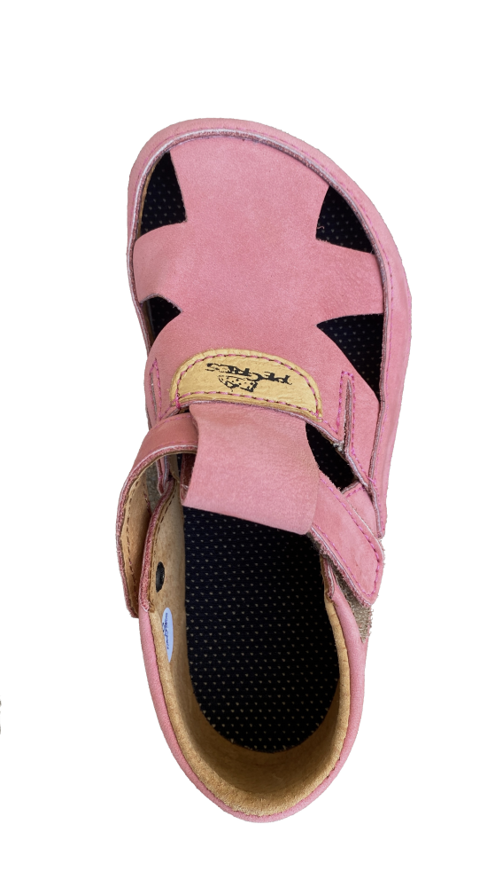 Pegres BF21 kožené sandály Růžpvá_1