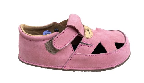 Pegres BF21 kožené sandály Růžová
