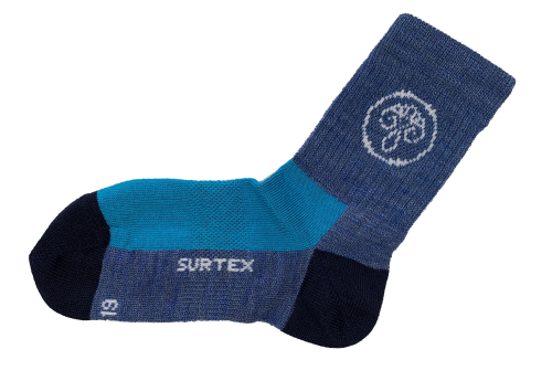 Surtex ponožky pro běžné nošení 70% merino - modré