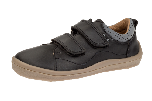 Beda barefoot kožené tenisky Playfull Black