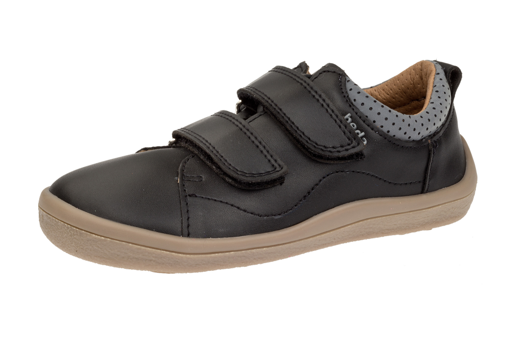 Beda barefoot kožené tenisky Playfull Black