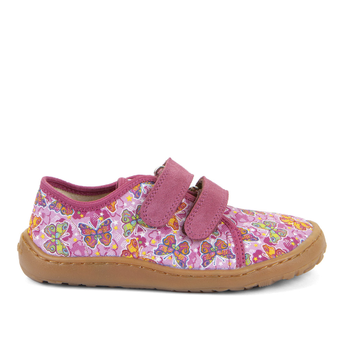 Froddo Barefoot plátěné tenisky Fuxia/Pink
