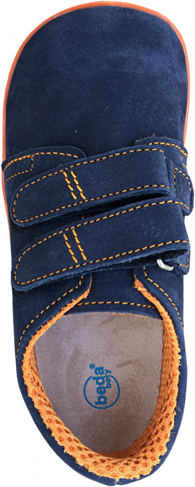 Beda barefoot kožené tenisky Blue Mandarine_2