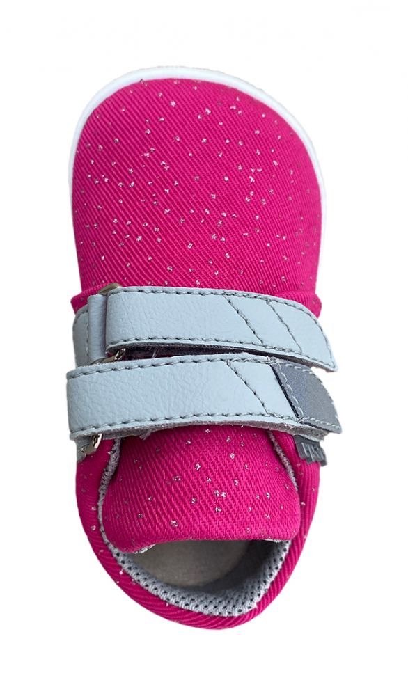 Beda barefoot textilní tenisky Pink Shine_1