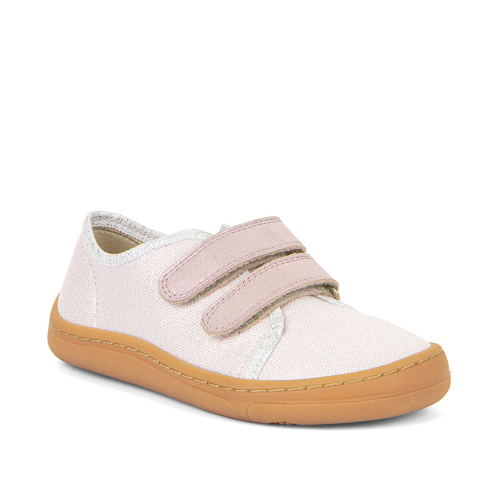 Froddo Barefoot plátěné tenisky Pink Shine