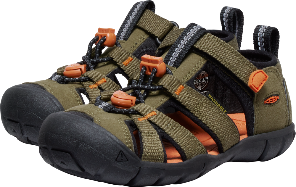 Keen Seacamp II CNX Dark Olive/Gold Flame_4