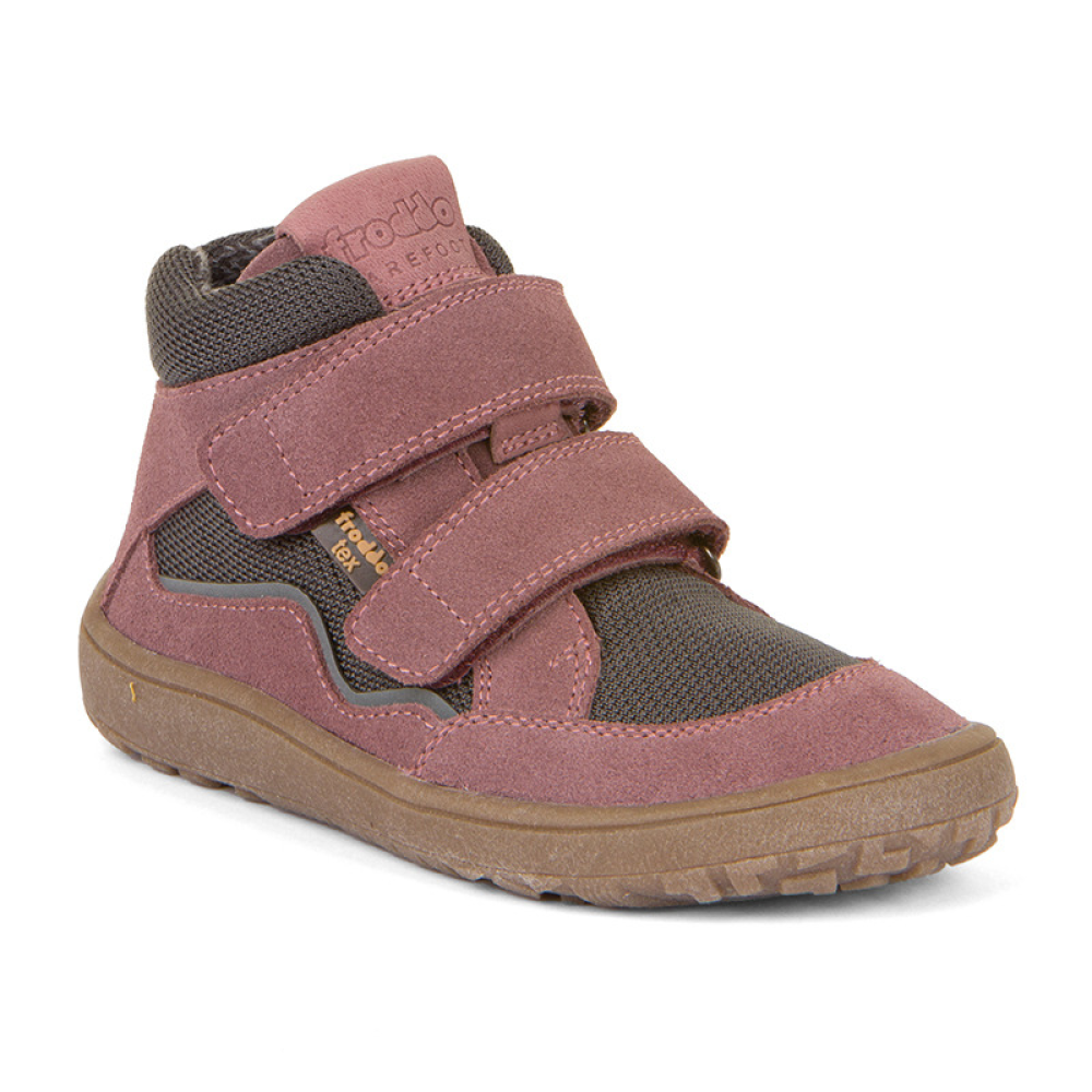 Froddo Barefoot kotníkové celoročky s membránou Grey/Pink