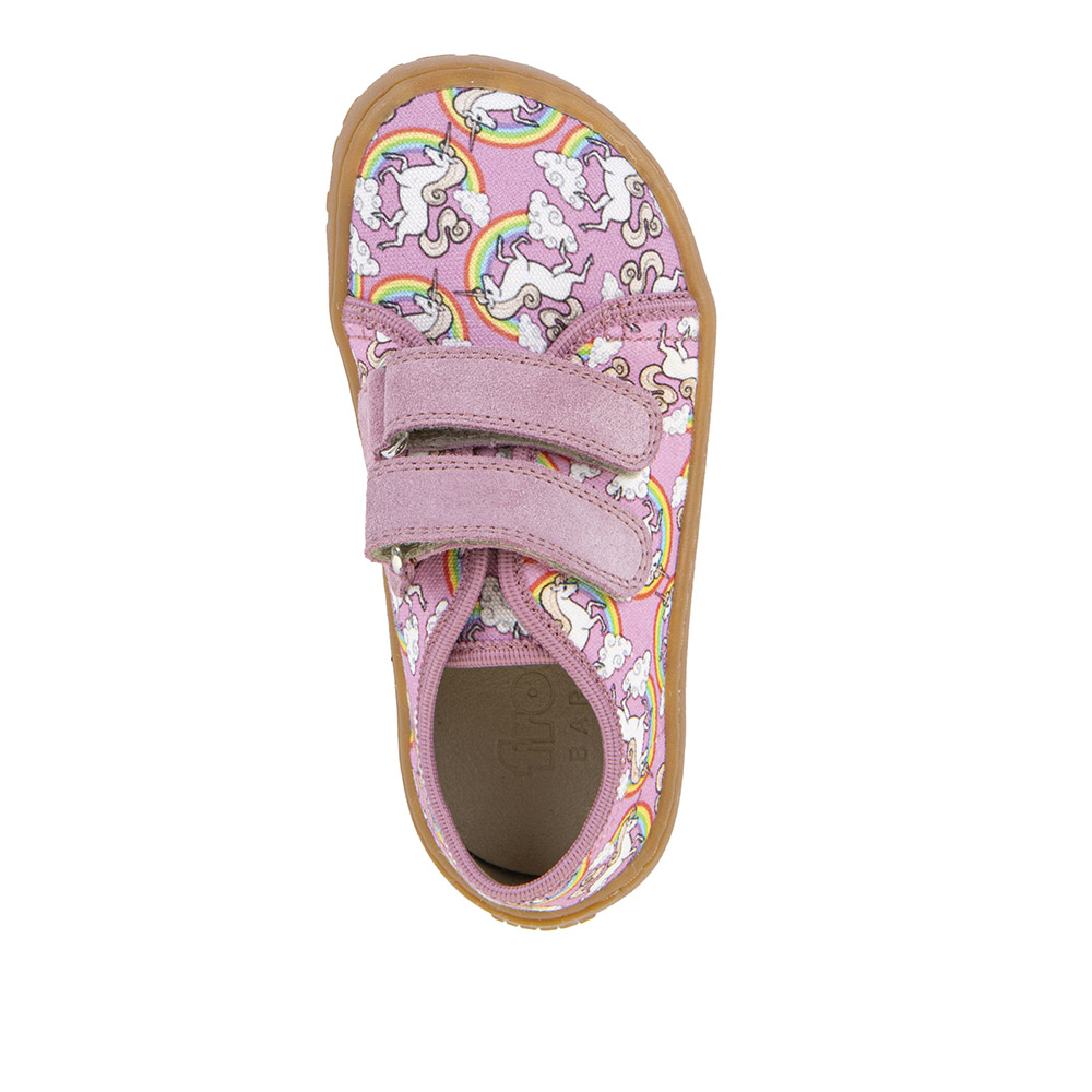 Froddo Barefoot plátěné tenisky White/Pink_4