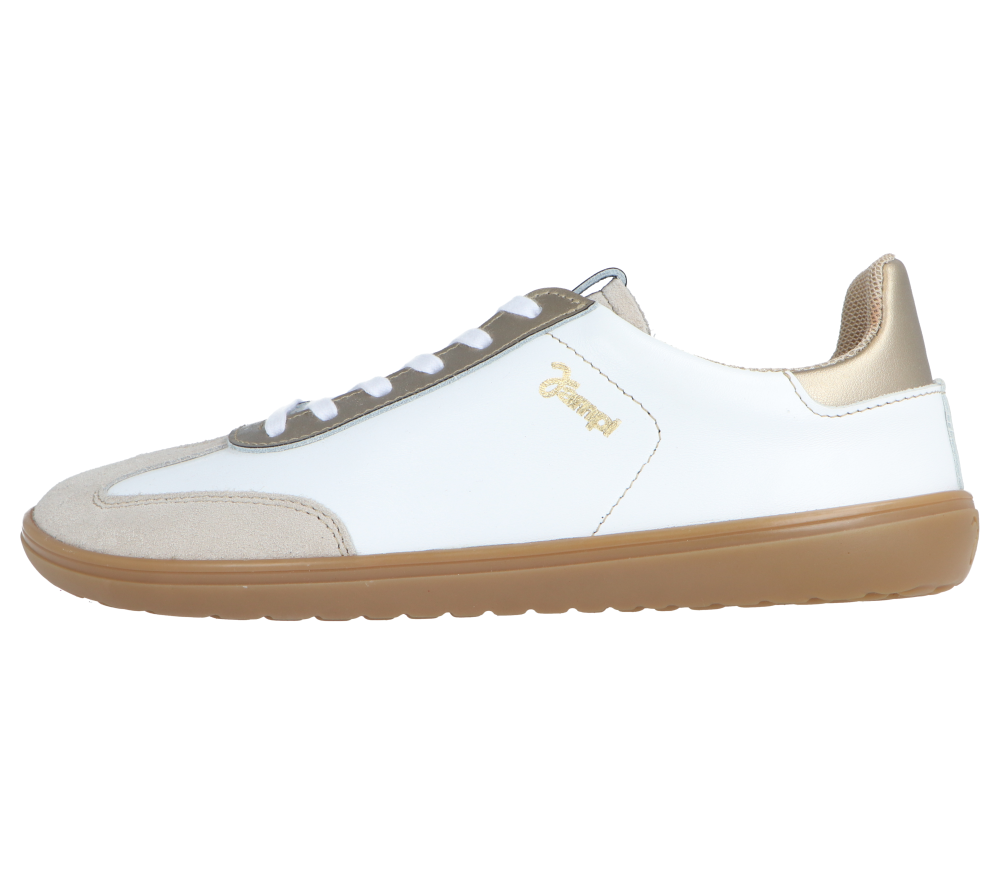 Jonap kožené tenisky dámské Jampi Retro bílozlatá