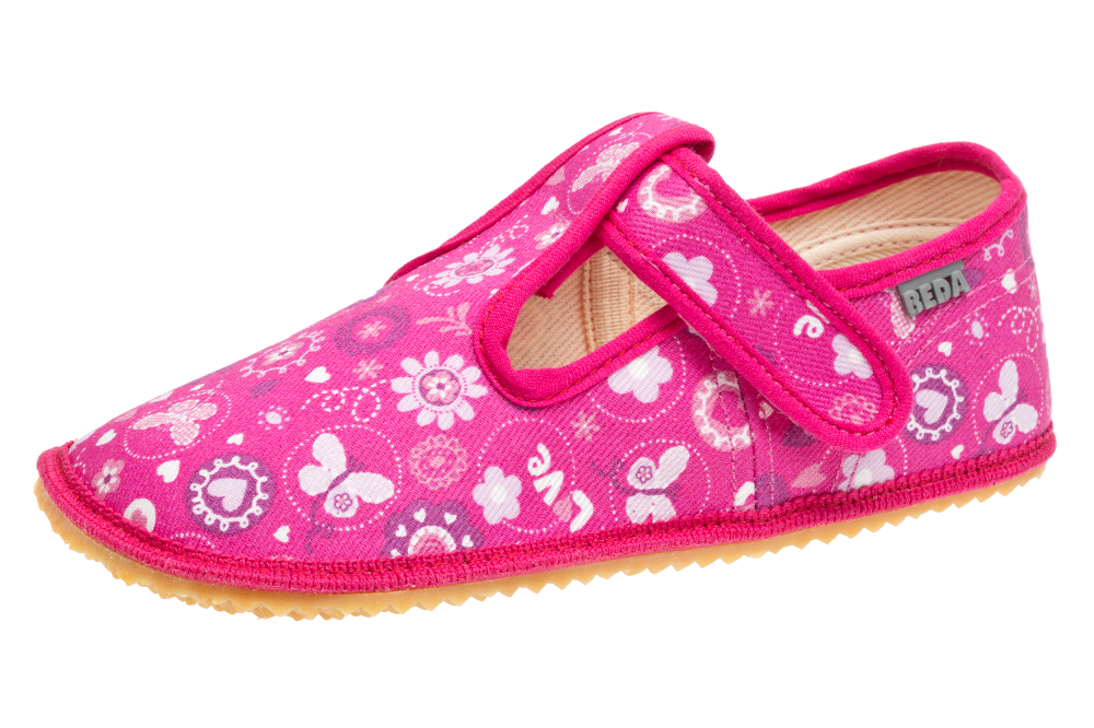 Beda barefoot papučky Love - širší
