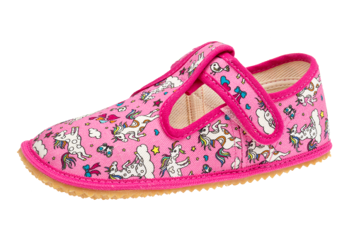 Beda barefoot papučky Crazy Unicorn - širší