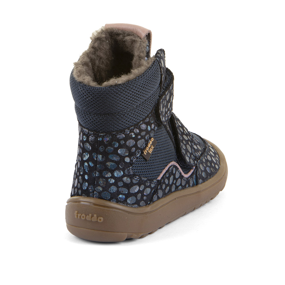 Froddo Barefoot zimní vyšší Blue lesklé_3