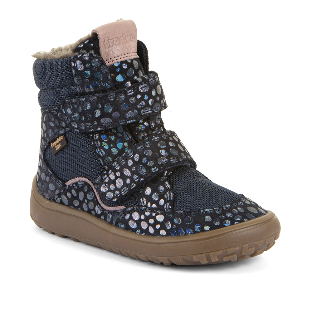 Froddo Barefoot zimní vyšší Blue lesklé