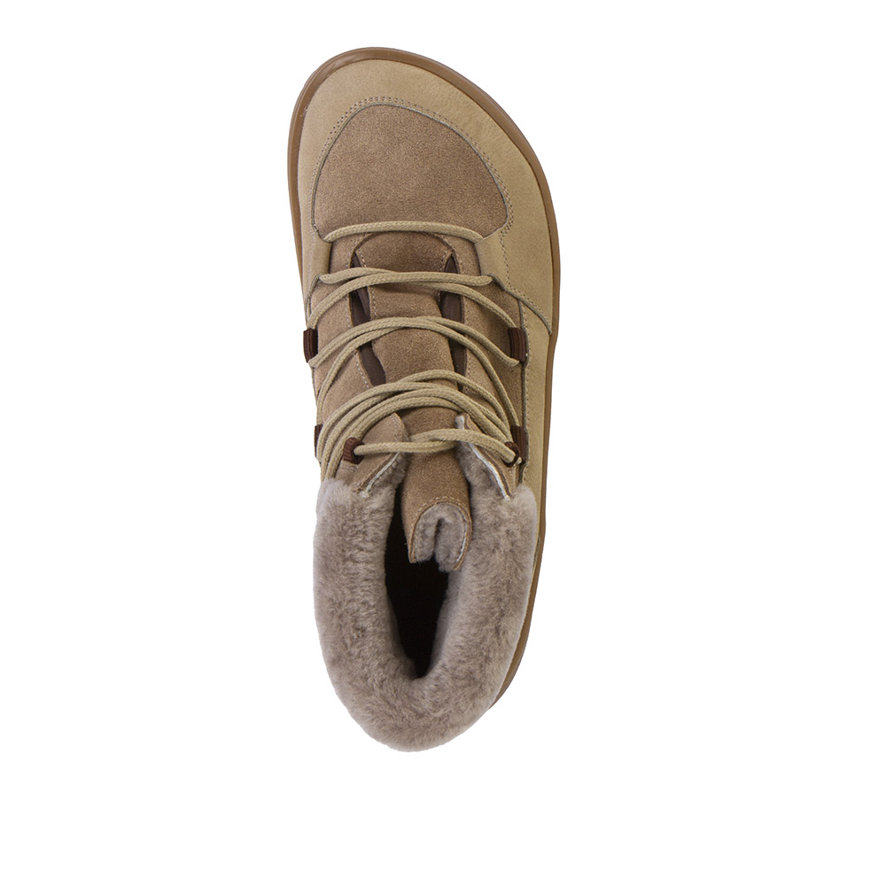 Froddo Barefoot zimní kotníkové UP FURRY Taupe_5